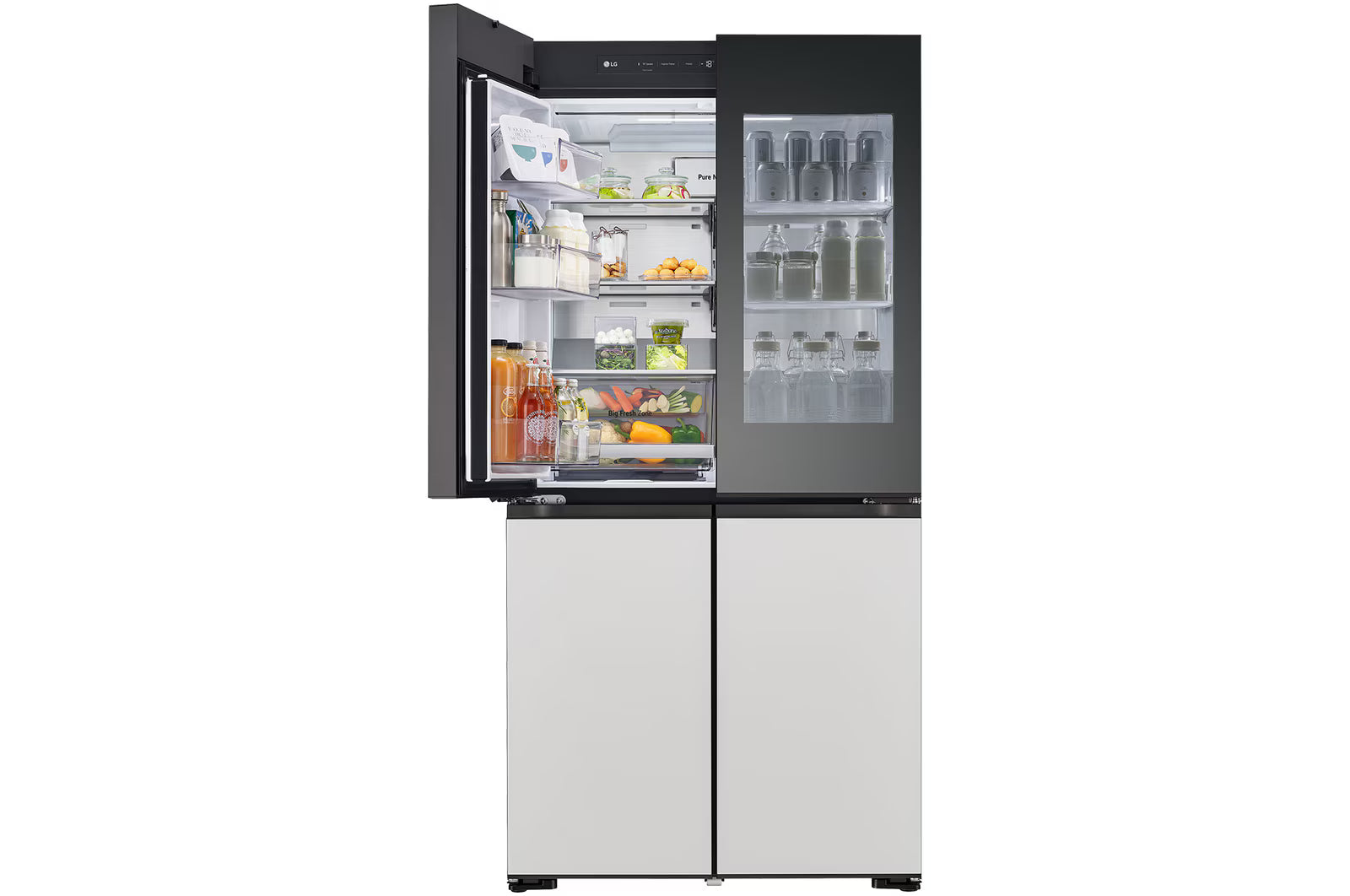 LG 617L MoodUP® French Door Refrigerator (Objet Collection, Bluetooth Speaker, Hygiene Fresh)